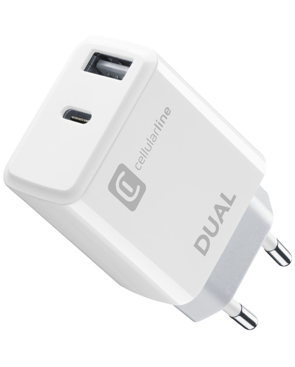 Caricabatteria Rete Dual Apple 20W Bianco | Riparafast SRLS