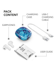 Auricolari Bluetooth TWS a Capsula Onde Blu | Riparafast SRLS