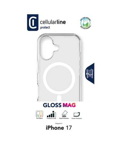 Custodia Gloss Mag iPhone 17 Trasparente | Riparafast SRLS
