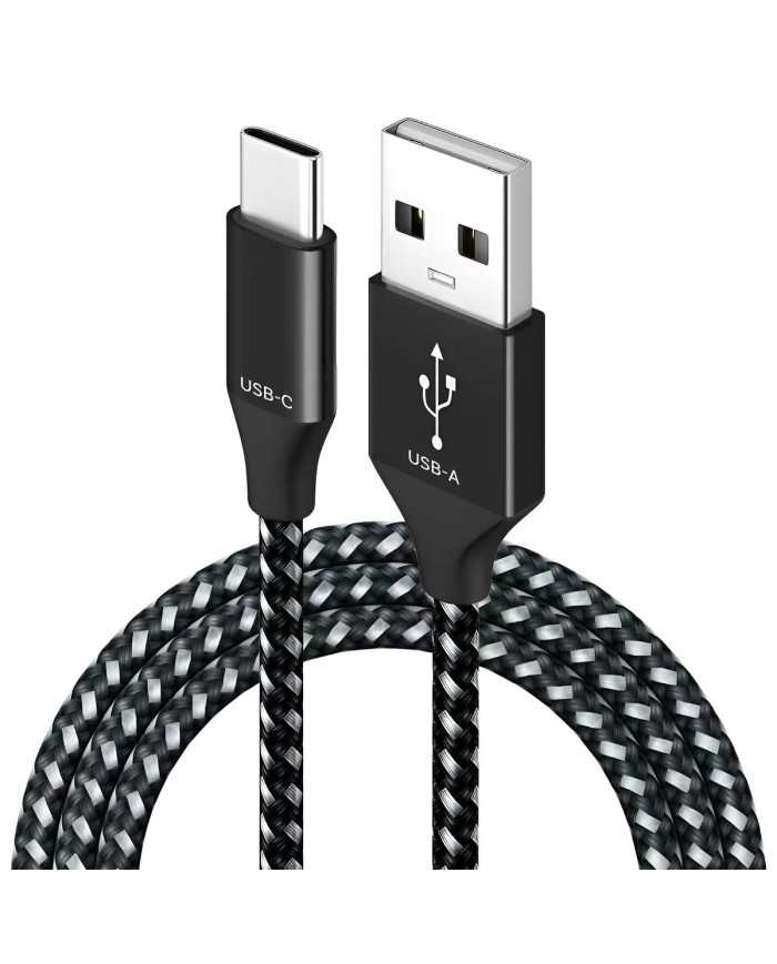 CAVO CAVETTO RICARICA USB C NYLON RINFORZATO RESISTENTE 1MT
