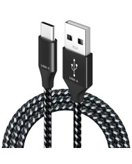 CAVO CAVETTO RICARICA USB C NYLON RINFORZATO RESISTENTE 1MT