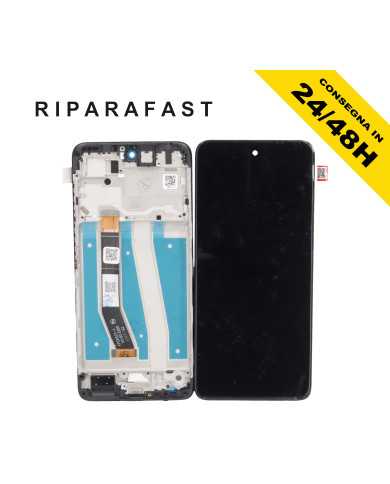 DISPLAY CON FRAME PER MOTOROLA MOTO G14 XT2341 LCD TOUCH SCREEN VETRO