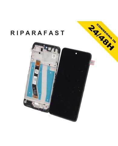DISPLAY CON FRAME PER MOTOROLA MOTO G14 XT2341 LCD TOUCH SCREEN VETRO
