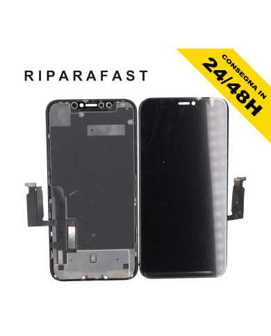 DISPLAY PER APPLE IPHONE XR A1984 A2105 LCD PARI ORIGINALE TOUCH SCREEN VETRO