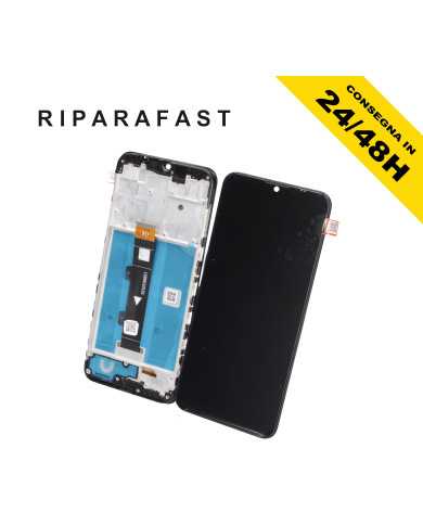 DISPLAY PER MOTOROLA MOTO G10 XT2127 LCD CON FRAME VETRO NERO