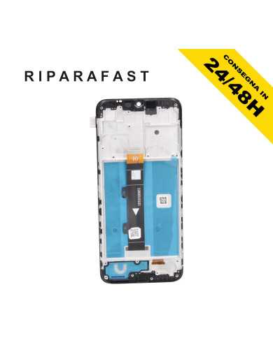 DISPLAY PER MOTOROLA MOTO G10 XT2127 LCD CON FRAME VETRO NERO