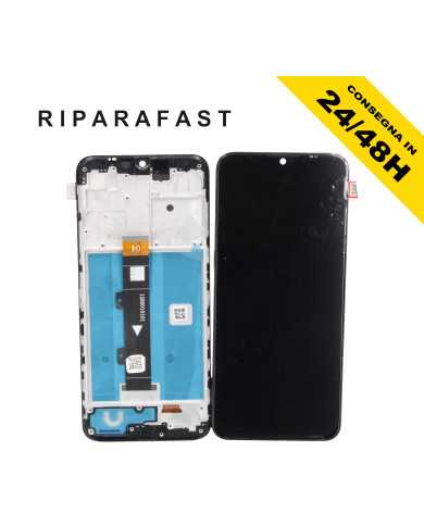 DISPLAY PER MOTOROLA MOTO G10 XT2127 LCD CON FRAME VETRO NERO