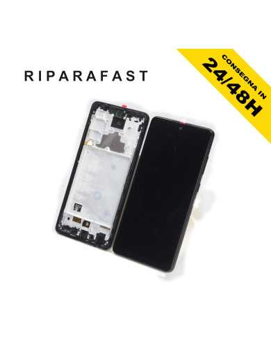 DISPLAY LCD CON FRAME PER SAMSUNG GALAXY A72 SM A725 A726  INCELL SCHERMO TOUCH VETRO