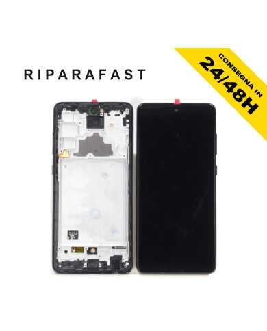 DISPLAY LCD CON FRAME PER SAMSUNG GALAXY A72 SM A725 A726  INCELL SCHERMO TOUCH VETRO