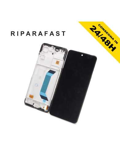 DISPLAY CON FRAME PER XIAOMI REDMI NOTE 12 5G 22101317C LCD TFT TOUCH SCREEN  NERO