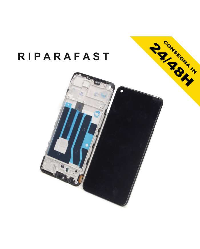 DISPLAY CON FRAME PER OPPO REALME 8 PRO RMX3081 LCD TOUCH TFT SCHERMO ASSEMBLATO