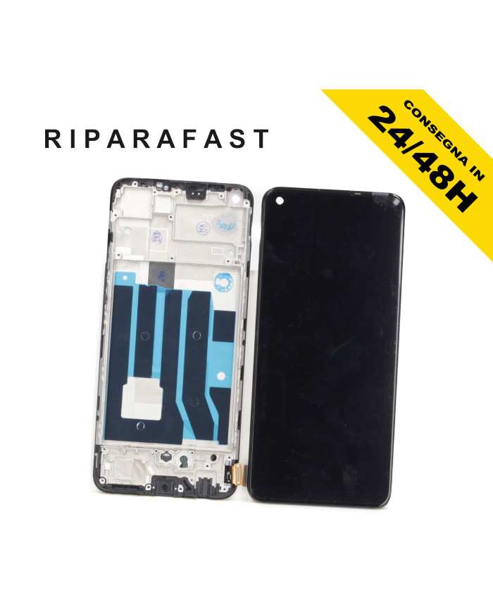 DISPLAY CON FRAME PER OPPO REALME 8 PRO RMX3081 LCD TOUCH TFT SCHERMO ASSEMBLATO