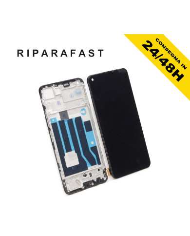 DISPLAY CON FRAME PER OPPO REALME 8 PRO RMX3081 LCD TOUCH TFT SCHERMO ASSEMBLATO