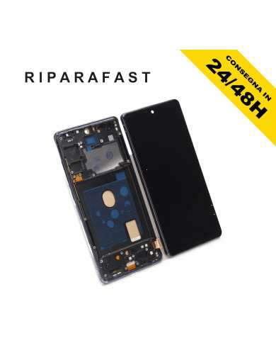DISPLAY CON FRAME PER SAMSUNG GALAXY S20 FE SM G780F G781 LCD INCELL TOUCH NERO