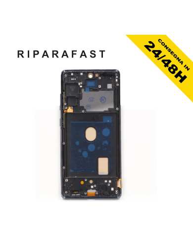 DISPLAY CON FRAME PER SAMSUNG GALAXY S20 FE SM G780F G781 LCD INCELL TOUCH NERO