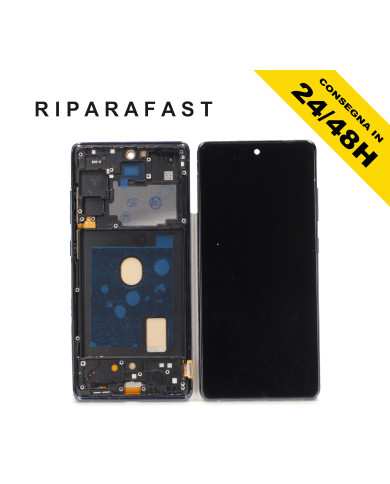 DISPLAY CON FRAME PER SAMSUNG GALAXY S20 FE SM G780F G781 LCD INCELL TOUCH NERO
