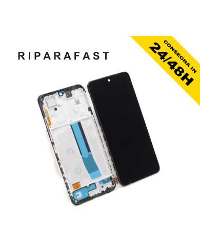 DISPLAY CON FRAME PER XIAOMI REDMI NOTE 11 4G 2201117TY LCD OLED TOUCH PARI ORIGINALE