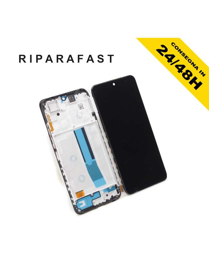 DISPLAY CON FRAME PER XIAOMI REDMI NOTE 11 4G 2201117TY LCD OLED TOUCH PARI ORIGINALE