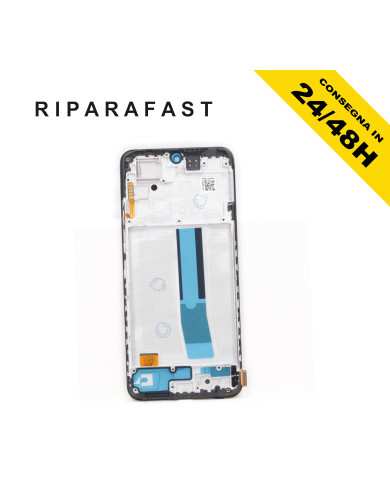 DISPLAY CON FRAME PER XIAOMI REDMI NOTE 11 4G 2201117TY LCD OLED TOUCH PARI ORIGINALE
