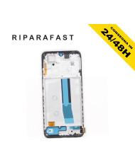 DISPLAY CON FRAME PER XIAOMI REDMI NOTE 11 4G 2201117TY LCD OLED TOUCH PARI ORIGINALE