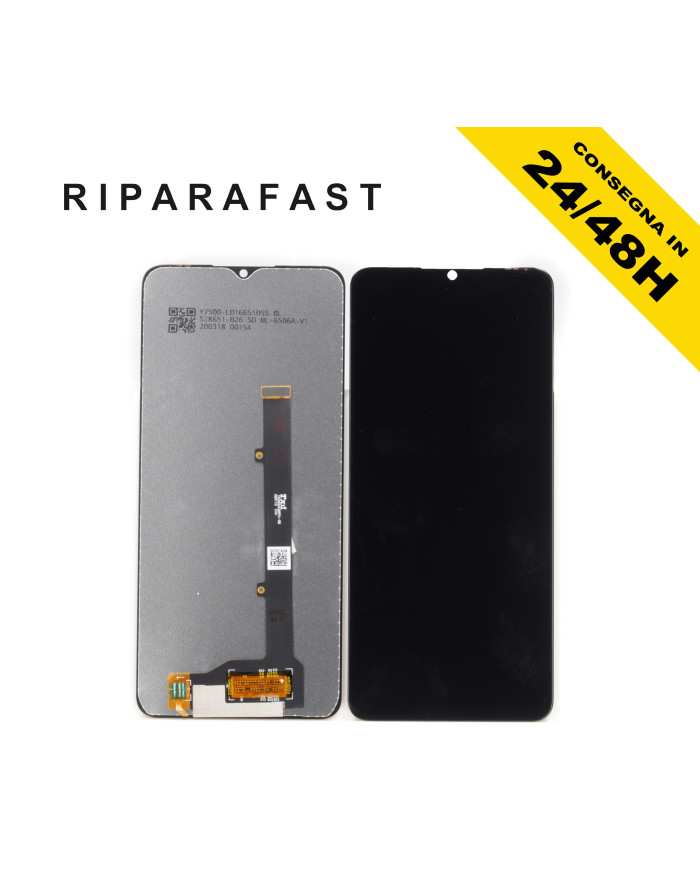 DISPLAY PER ZTE BLADE A52 / A72 5G 7540N LCD TOUCH SCREENSCHERMO VETRO NERO