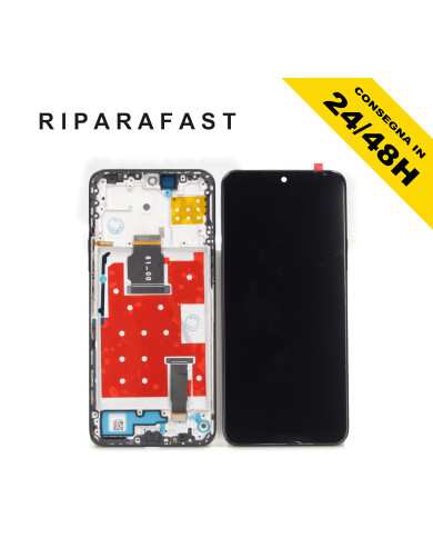 DISPLAY CON FRAME PER HONOR 90 LITE CRT-NX1 LCD TOUCH SCREEN SCHERMO VETRO NERO