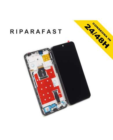 DISPLAY CON FRAME PER HONOR 90 LITE CRT-NX1 LCD TOUCH SCREEN SCHERMO VETRO NERO