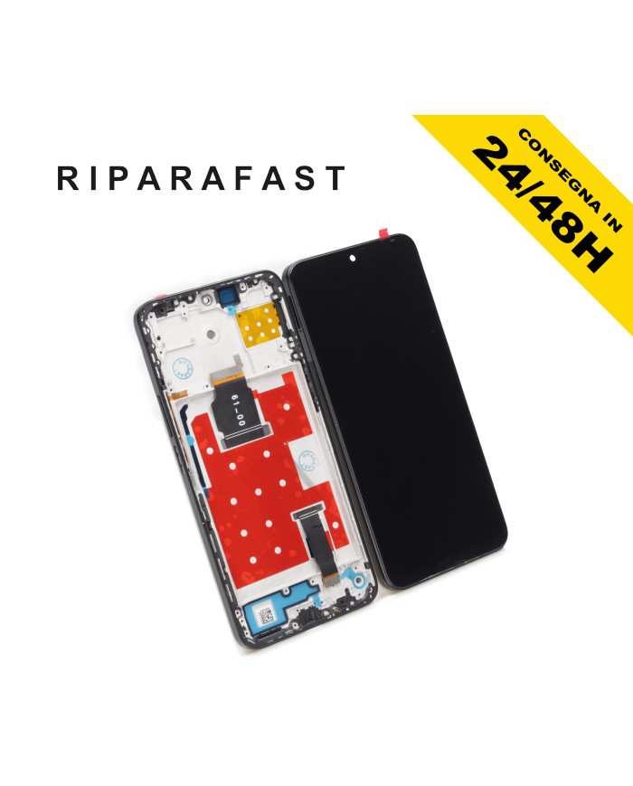 DISPLAY CON FRAME PER HONOR 90 LITE CRT-NX1 LCD TOUCH SCREEN SCHERMO VETRO NERO