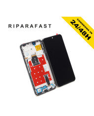 DISPLAY CON FRAME PER HONOR 90 LITE CRT-NX1 LCD TOUCH SCREEN SCHERMO VETRO NERO