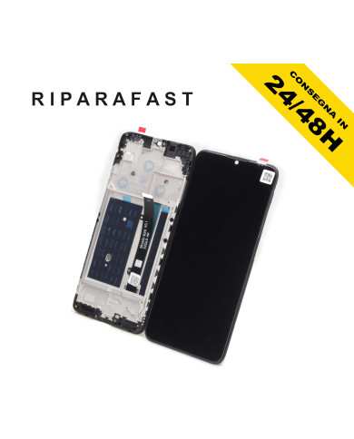 DISPLAY CON FRAME LCD PER ZTE BLADE A51 TOUCH SCREEN MONITOR SCHERMO VETRO NERO