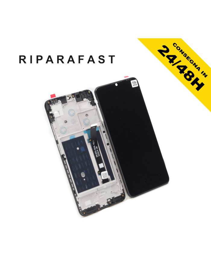 DISPLAY CON FRAME LCD PER ZTE BLADE A51 TOUCH SCREEN MONITOR SCHERMO VETRO NERO
