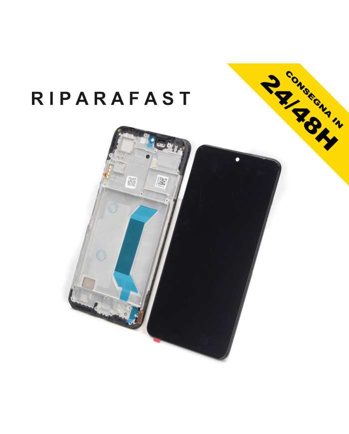 DISPLAY CON FRAME PER XIAOMI REDMI NOTE 12 5G 22101317C 22111317I LCD OLED