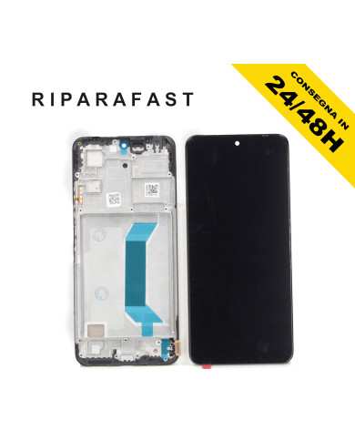 DISPLAY CON FRAME PER XIAOMI REDMI NOTE 12 5G 22101317C 22111317I LCD OLED