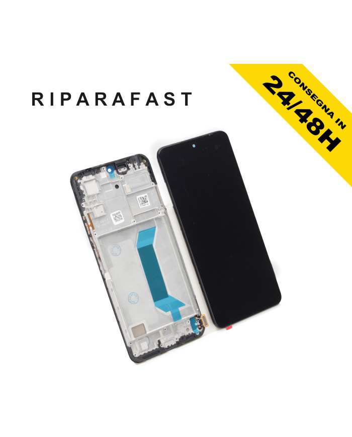 DISPLAY CON FRAME PER XIAOMI REDMI NOTE 12 5G 22101317C 22111317I LCD OLED
