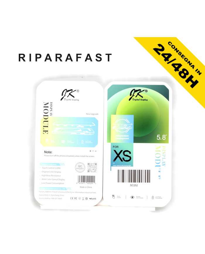 Display iPhone XS Incell LCD Vetro Touch | Riparafast SRLS