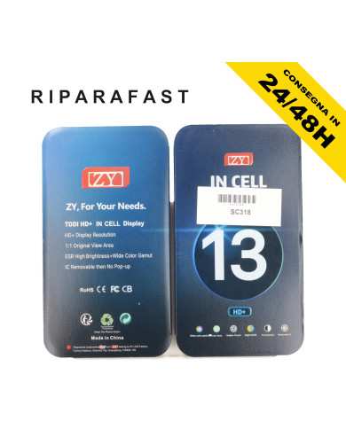 DISPLAY PER APPLE IPHONE 13 INCELL ZY TOUCH SCHERMO LCD VETRO  ORIGINALE