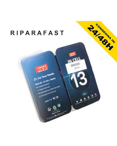 DISPLAY PER APPLE IPHONE 13 INCELL ZY TOUCH SCHERMO LCD VETRO  ORIGINALE