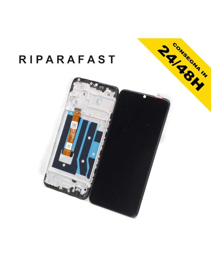 Display con Frame per Oppo A15 CPH2185 LCD Nero | Riparafast SRLS