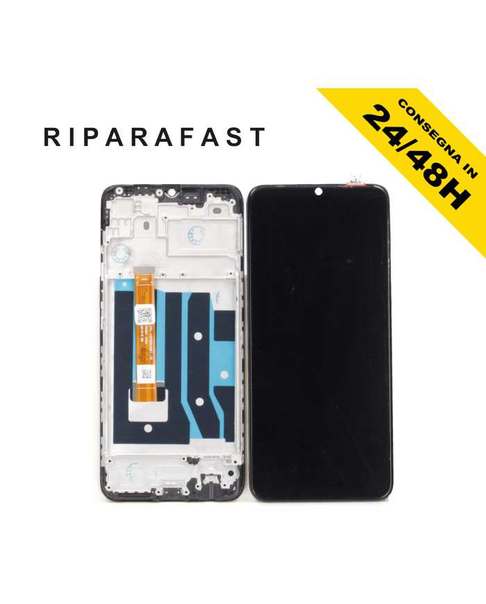 Display con Frame per Oppo A15 CPH2185 LCD Nero | Riparafast SRLS