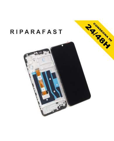 Display con Frame per Oppo A15 CPH2185 LCD Nero | Riparafast SRLS
