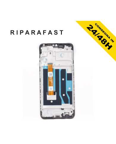 Display con Frame per Oppo A15 CPH2185 LCD Nero | Riparafast SRLS
