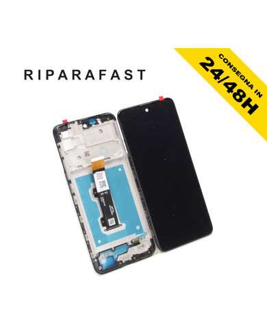 LCD Display con Frame per Motorola Moto E40 Nero | Riparafast SRLS