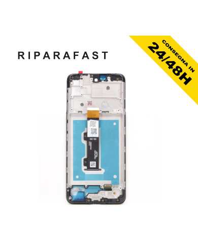 LCD Display con Frame per Motorola Moto E40 Nero | Riparafast SRLS