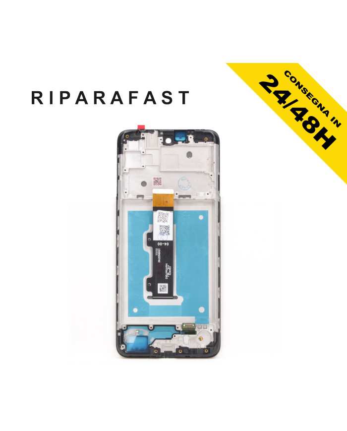 LCD Display con Frame per Motorola Moto E40 Nero | Riparafast SRLS