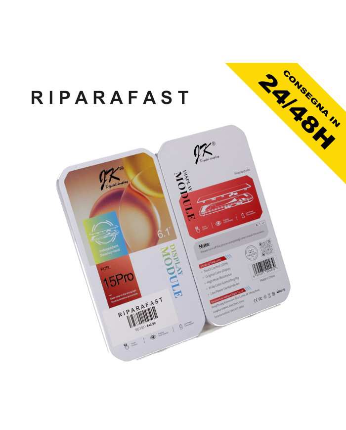 Display iPhone 15 Pro LCD InCell JK Originale | Riparafast SRLS