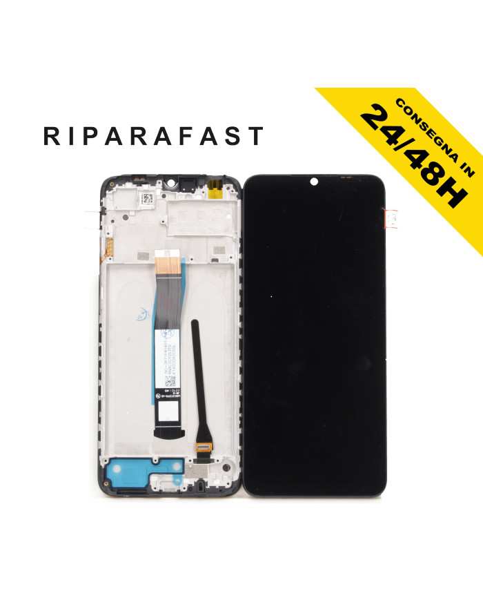 Display con Frame Xiaomi Redmi 10C LCD Touch Vetro | Riparafast SRLS