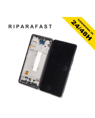 DISPLAY CON FRAME PER SAMSUNG GALAXY A53 5G 2022 SM A536 LCD INCELL NERO