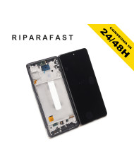 DISPLAY CON FRAME PER SAMSUNG GALAXY A53 5G 2022 SM A536 LCD INCELL NERO