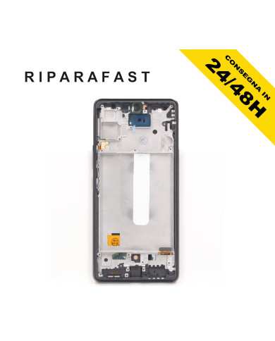 DISPLAY CON FRAME PER SAMSUNG GALAXY A53 5G 2022 SM A536 LCD INCELL NERO