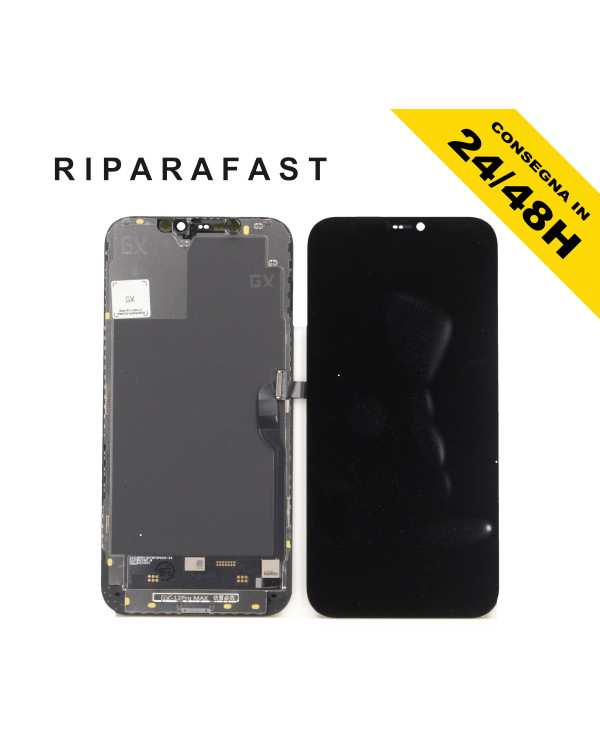 DISPLAY PER APPLE IPHONE 12 PRO MAX SOFT LCD OLED TOUCH VETRO GX ORIGINALE